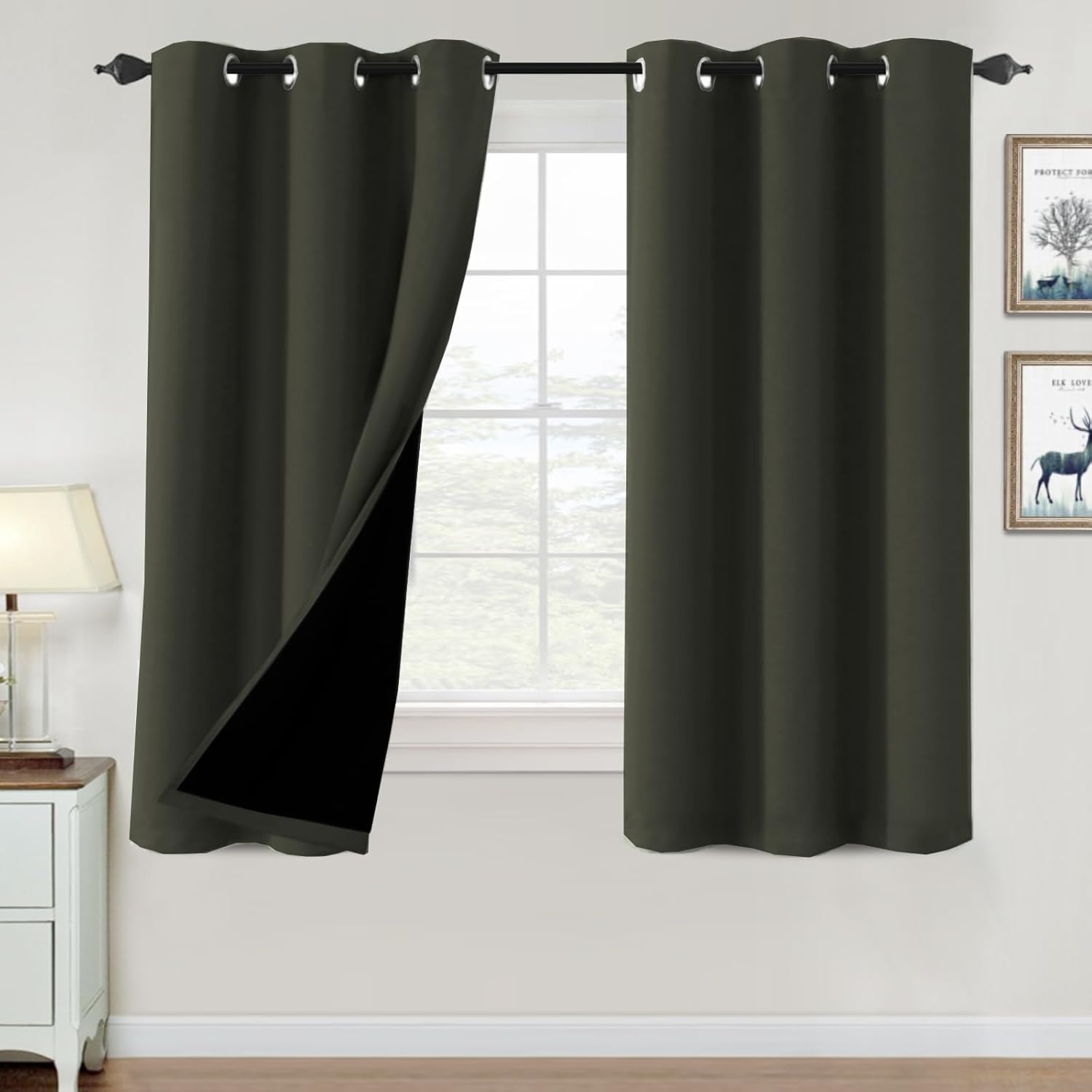 H.VERSAILTEX 100% Blackout Curtains for Bedroom and Living Room