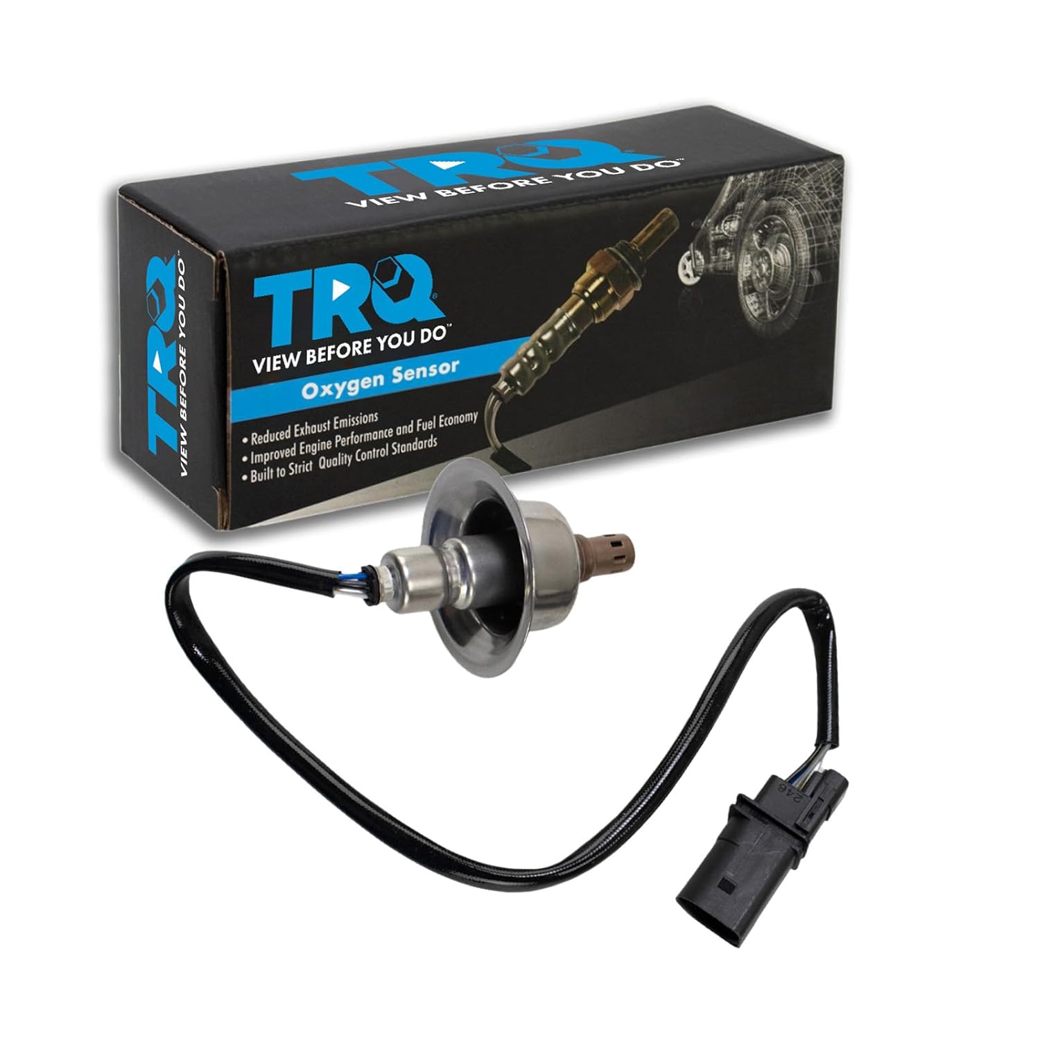 TRQ Engine Exhaust O2 Oxygen Sensor for Hyundai Kia Vehicles