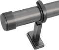 BlastHome Non-Adjustable Luxury Curtain Rods 12 ft Set - No Sag Finish