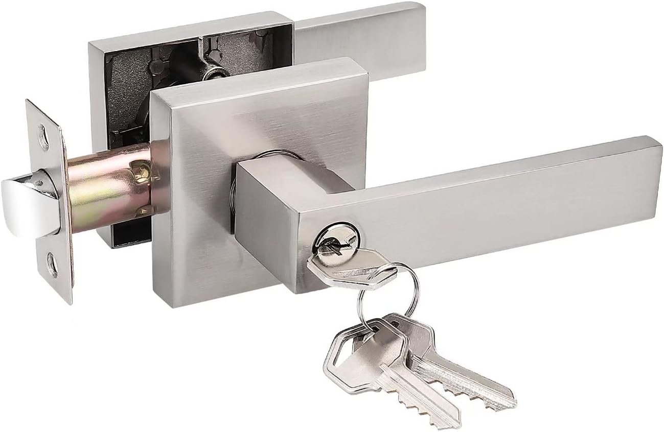 Probrico Satin Nickel Interior Bedroom Door Lever Lockset Review