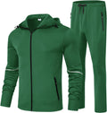 Men's Full Zip Tracksuit Set - Lightweight Running Sweatsuit for Men