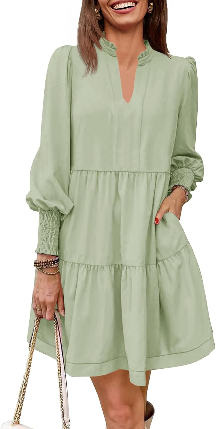 Imily Bela Womens Fall Long Sleeve Tunic Dress for All Occasions