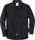 Dubinik Chambray Shirt Men Long Sleeve Button Down - Versatile