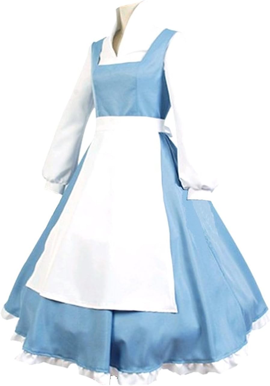 GOLDSTITCH Women's Apron Maid Dress for Halloween Cosplay Fun