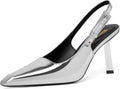 Slingback Heels for Women Closed Pointed Toe Stiletto High Heels