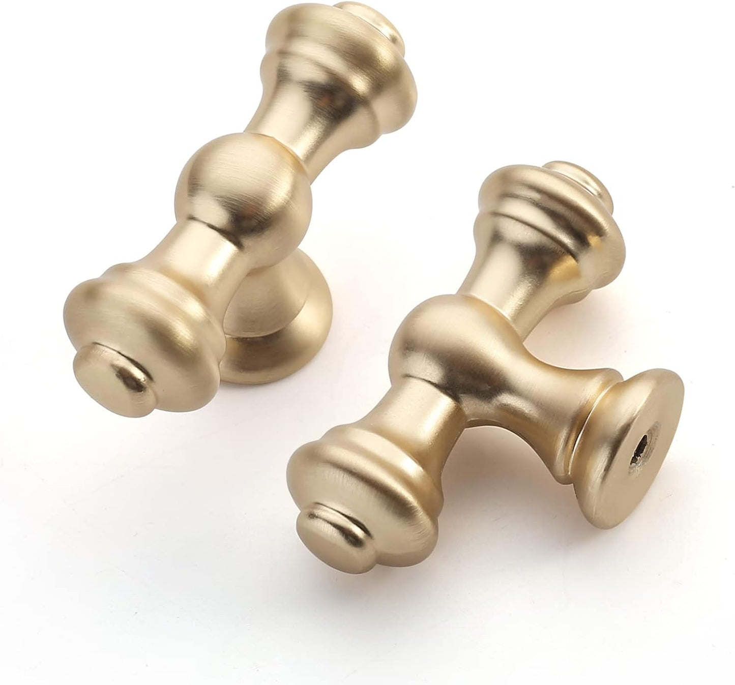 Brushed Brass Kitchen Cabinet Knobs - 30 Pack Gold Drawer Knobs