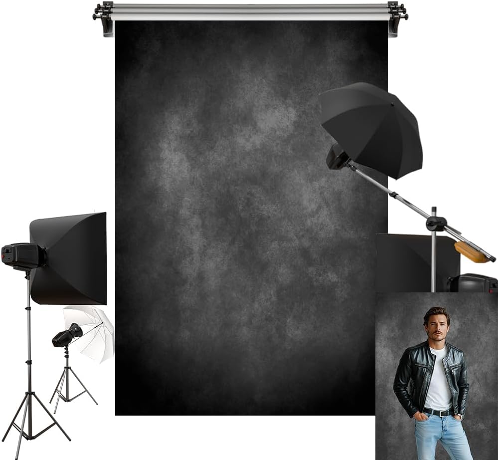 Kate 10x10ft Dark Backdrop for Portrait Photography Studio Props