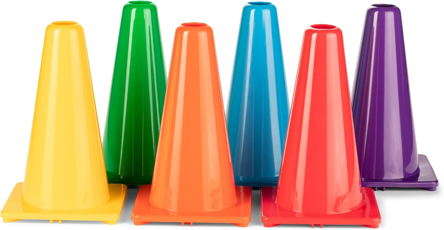 High Visibility Vinyl Cones for Drills and Sports Activities