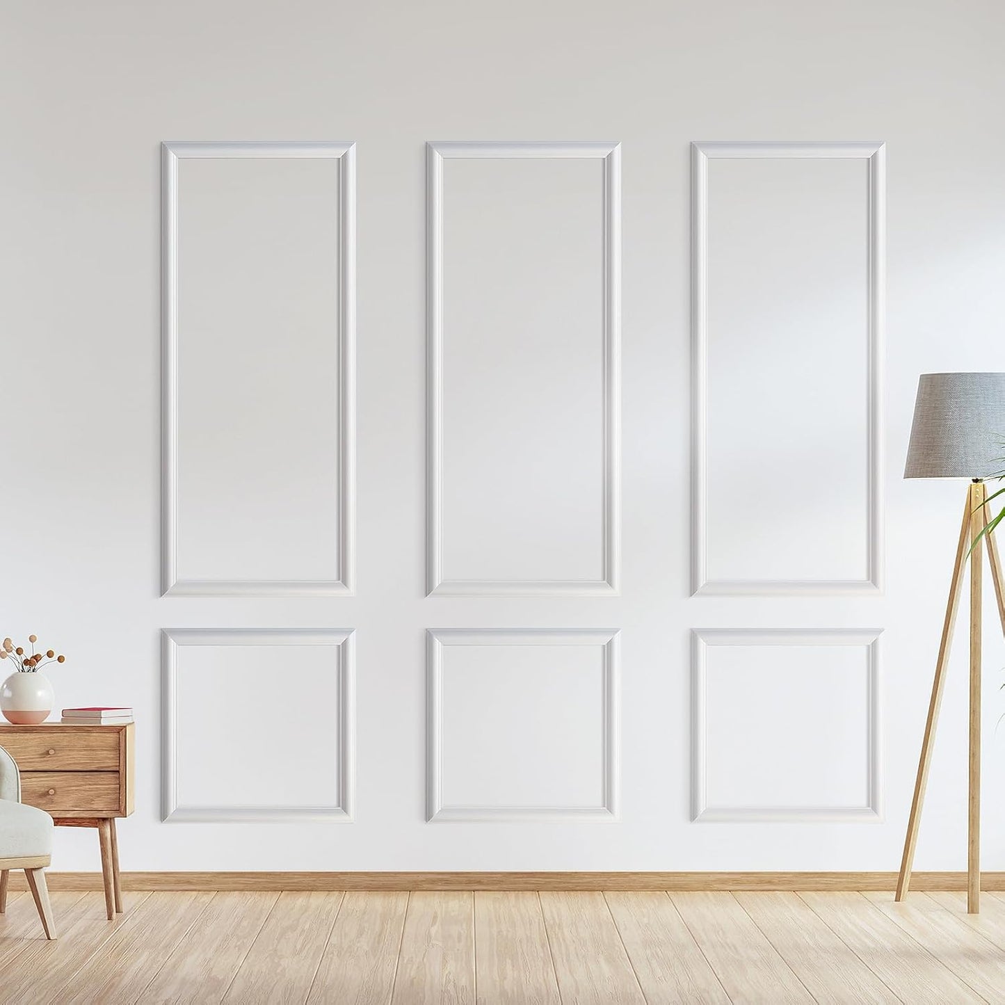 Peel and Stick Wall Molding Kit for Elegant Interior Decor