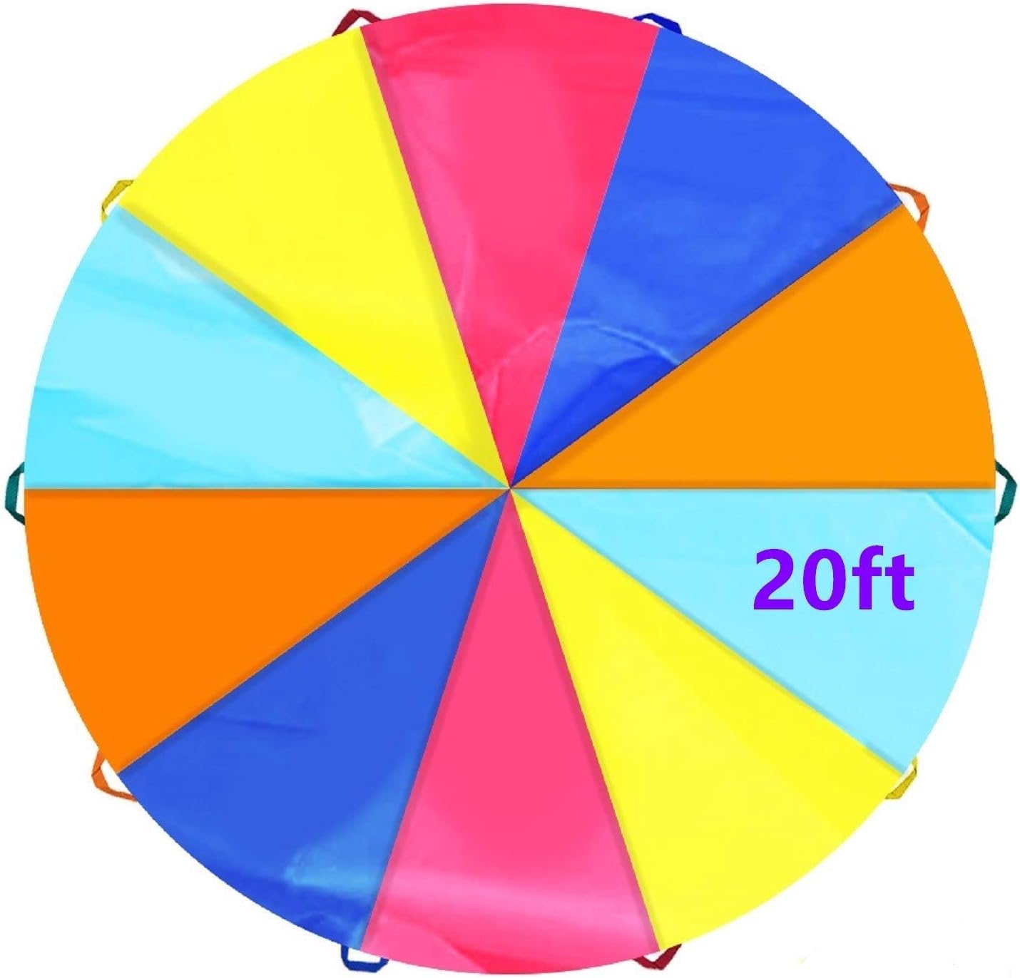 SPINFOX Multicolored Parachute for Kids - 20FT Fun Playtime