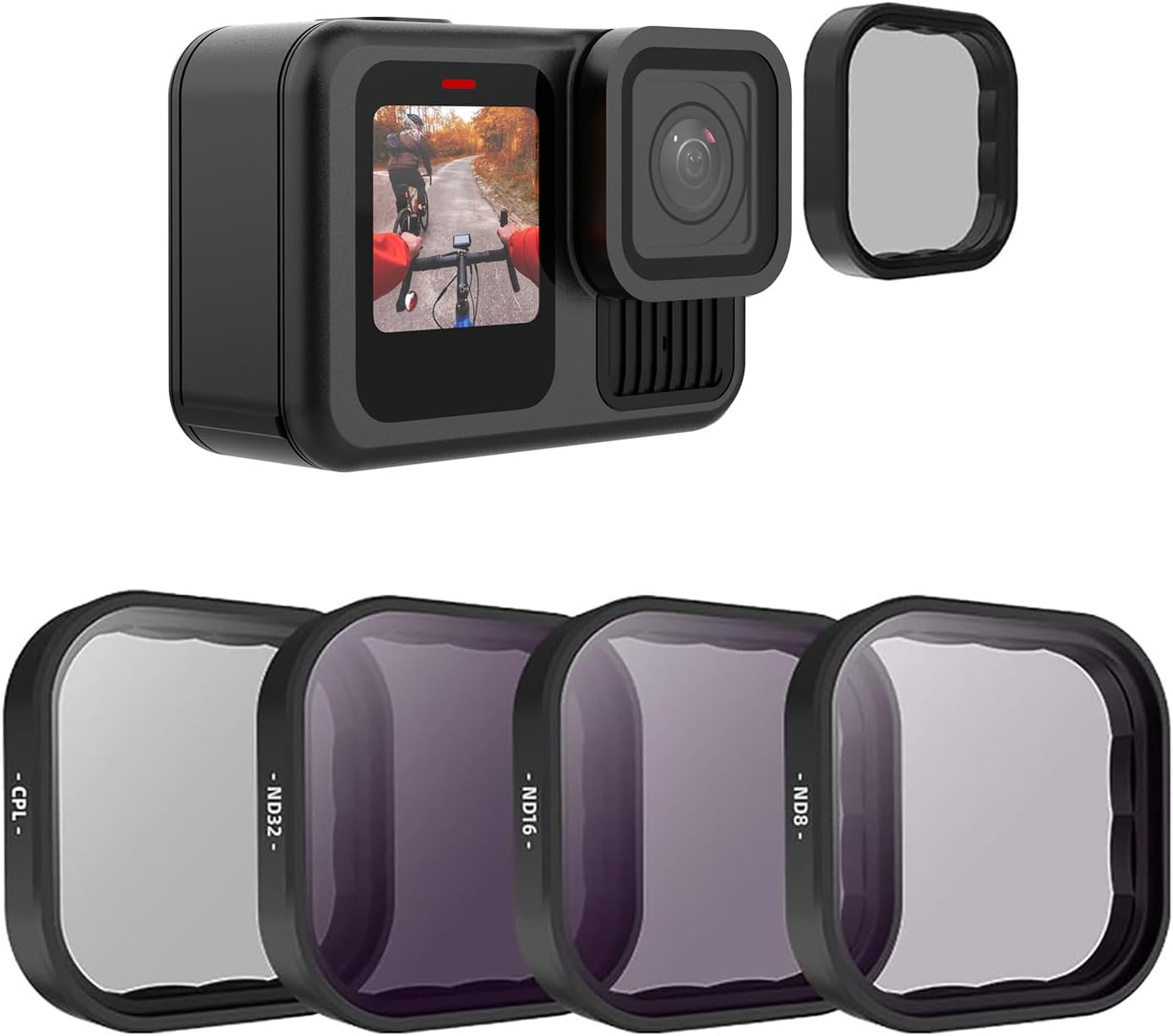 TELESIN ND Filter Set for GoPro Hero 13 - Crystal Clear Optics