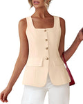 Stylish Sleeveless Suit Vests for Women - Perfect for Work