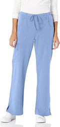 Xtreme Stretch Scrubs for Women Drawstring Flare Cargo Pant Plus Size