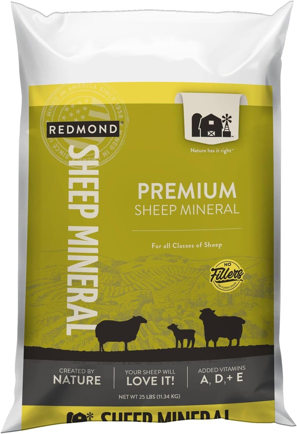 REDMOND Sheep Mineral 25 lb Bag for Healthy Copper Absorption