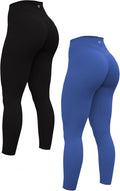 Women's High Waisted 7/8 Yoga Pants - Butt Lifting Tummy Control