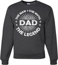 Wild Bobby Dad Man Myth Legend Funny Dad Crewneck Sweatshirt - Soft 8