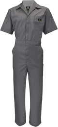 Natural Uniforms Mens Short Sleeve Zip Up Coverall - Stain & Wrinkle
