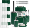 Green Bathroom Accessories Set - 20PC Clara Clark Accessory