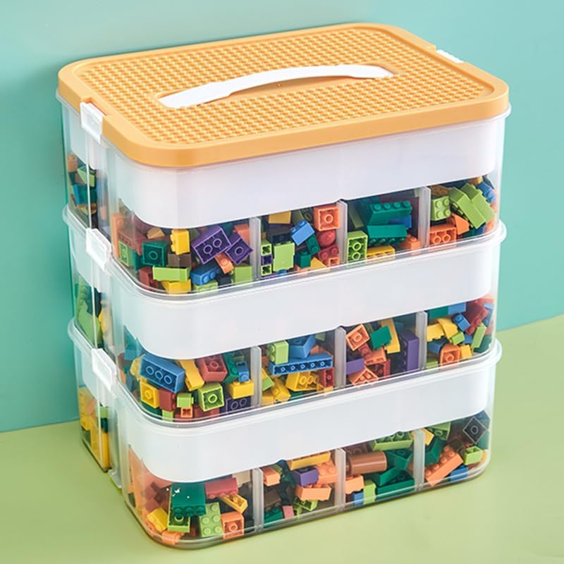 Toys Organizer Storage Case for Lego Building Blocks and More