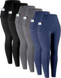 Leggings with Pockets for Women - High Waisted Tummy Control Women's