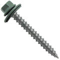 Metal Roofing Screws 12 x 2 Hemlock Green (250) - Re-Grip Replacement
