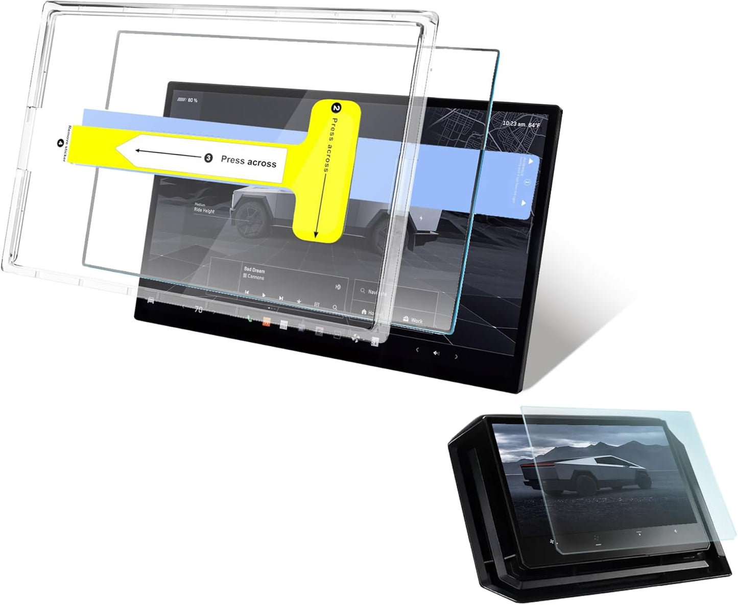 Screen Defender for Tesla Cybertruck Anti-glare Tempered Glass