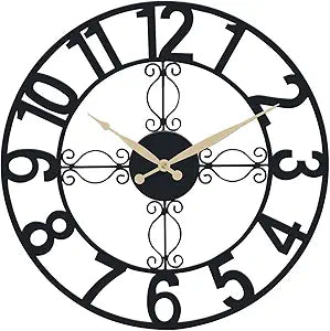 OCEST Outdoor Wall Clock 18in Waterproof Garden Clock