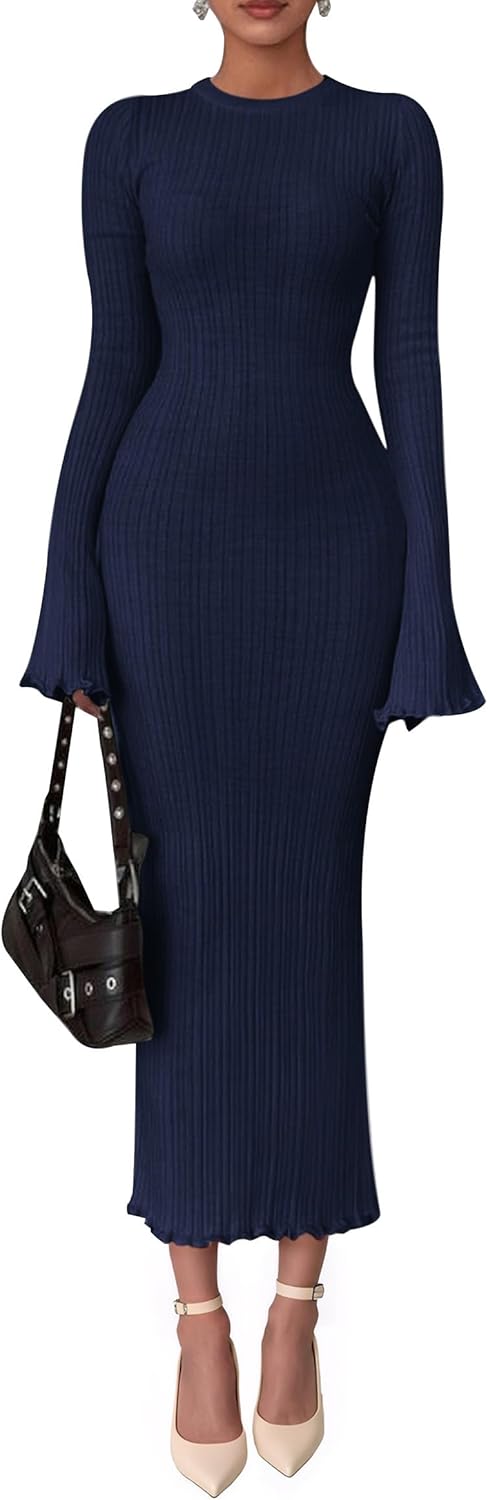 PRETTYGARDEN Sweater Dresses for Women 2025 Fall Fashion