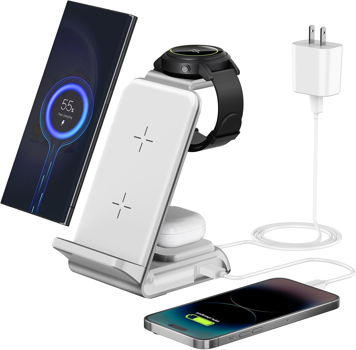 Wireless Charging Station for Samsung Galaxy Devices - Fast Charge