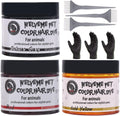 Dog Hair Dye Set - Permanent Pet Color Kit with 3 Brushes