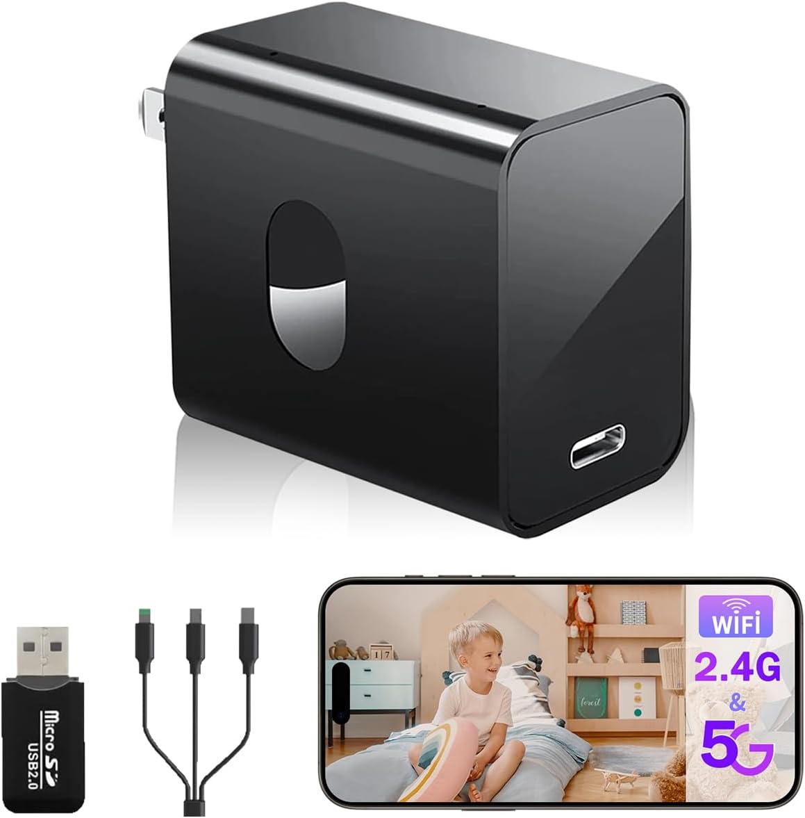 4K WiFi Security Camera with Night Vision and Motion Detection