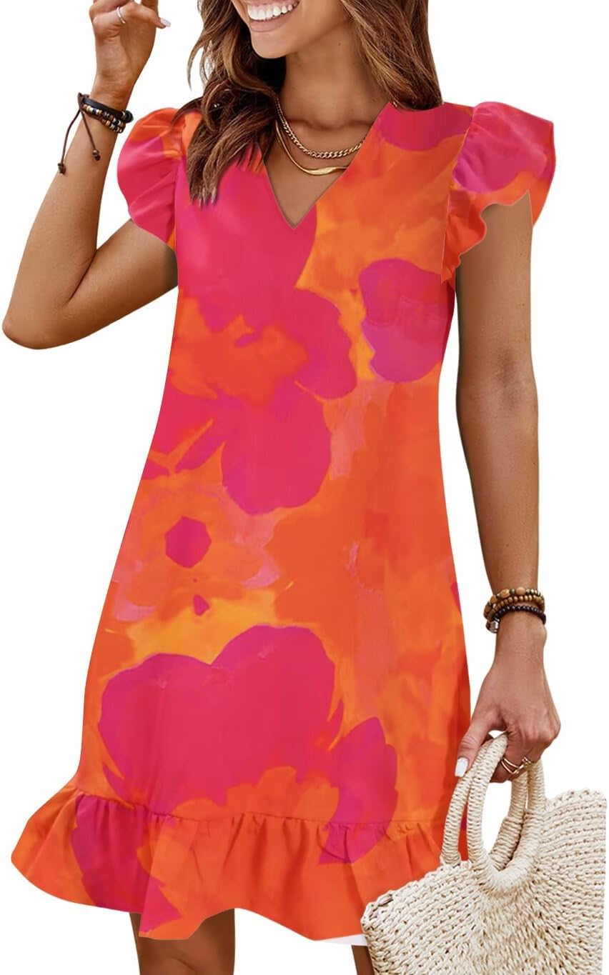 Stylish QACOHU Spring Summer Dresses for Women with Ruffles