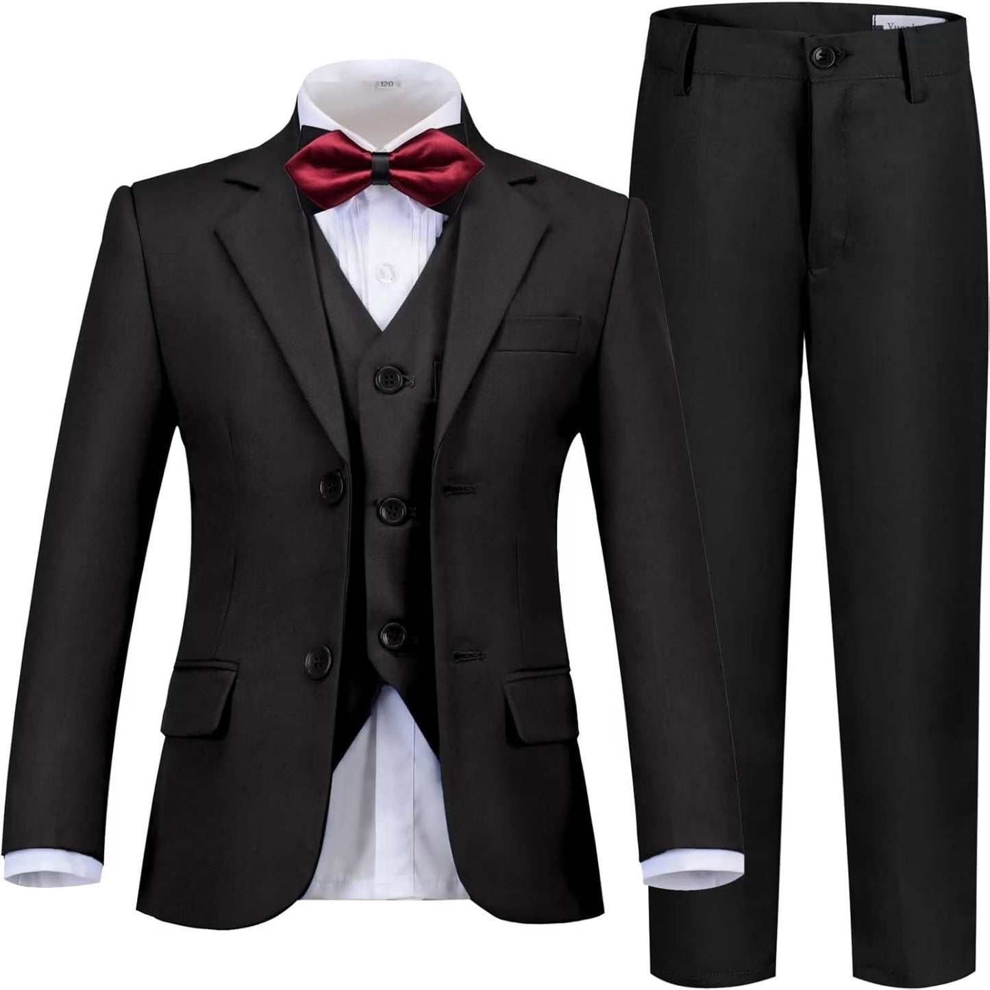 Boys Suits Slim Fit Toddler Tuxedo Set for Weddings and Events