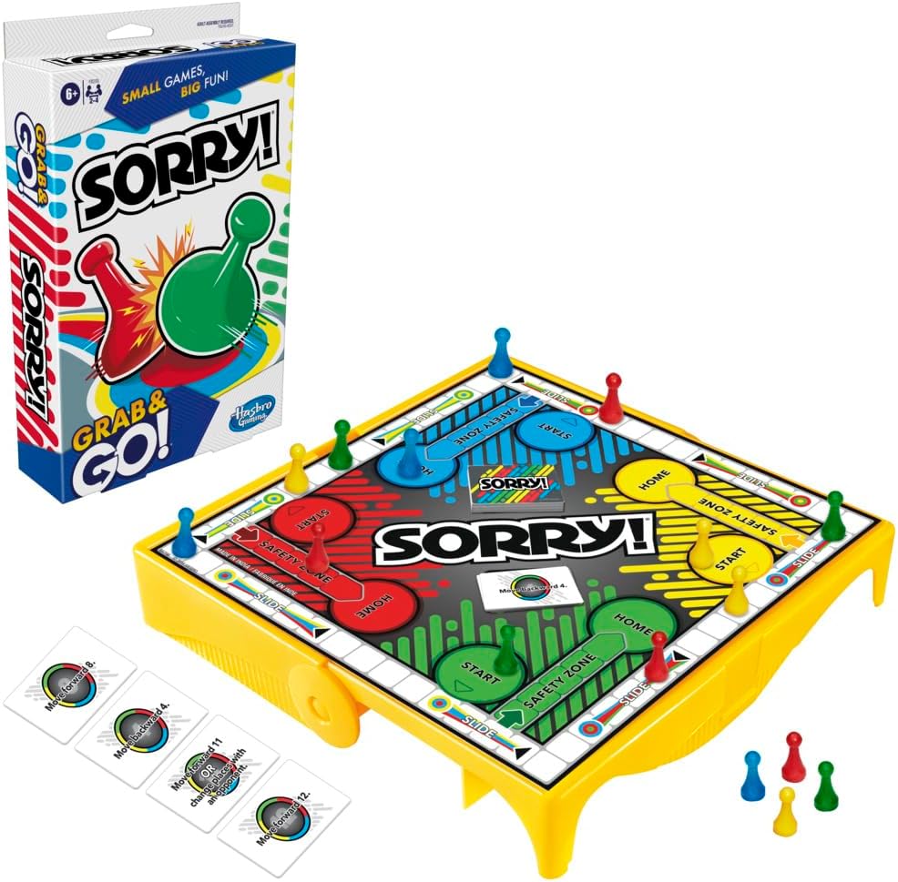 Sorry! Travel-Sized Board Game by Hasbro