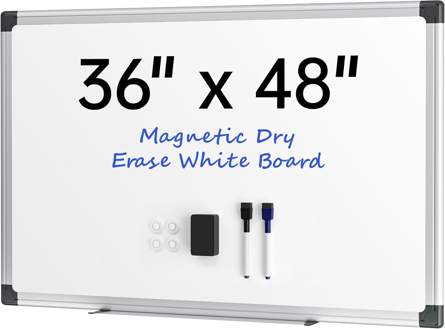 VUSIGN 48 x 36 Large Magnetic Whiteboard for Classroom and Office