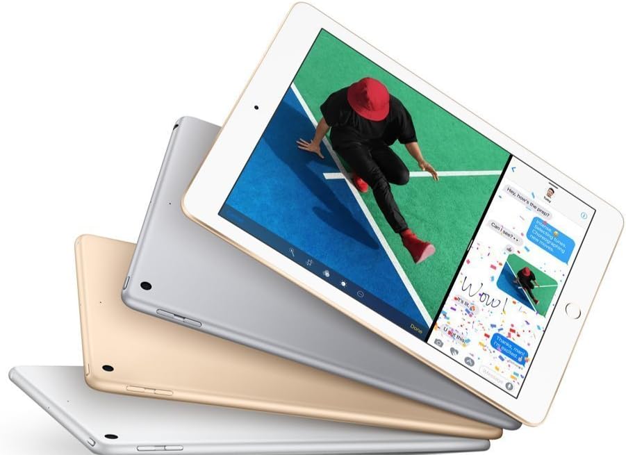 Apple iPad 32GB Silver (2017 Model) - Renewed WiFi Tablet
