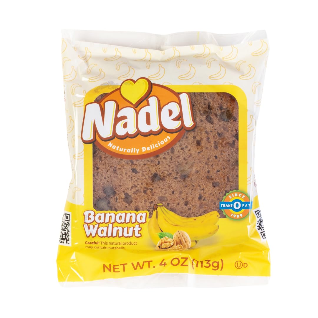 Nadel Naturally Delicious Banana Nut Bread 16 Pack Snack Bars