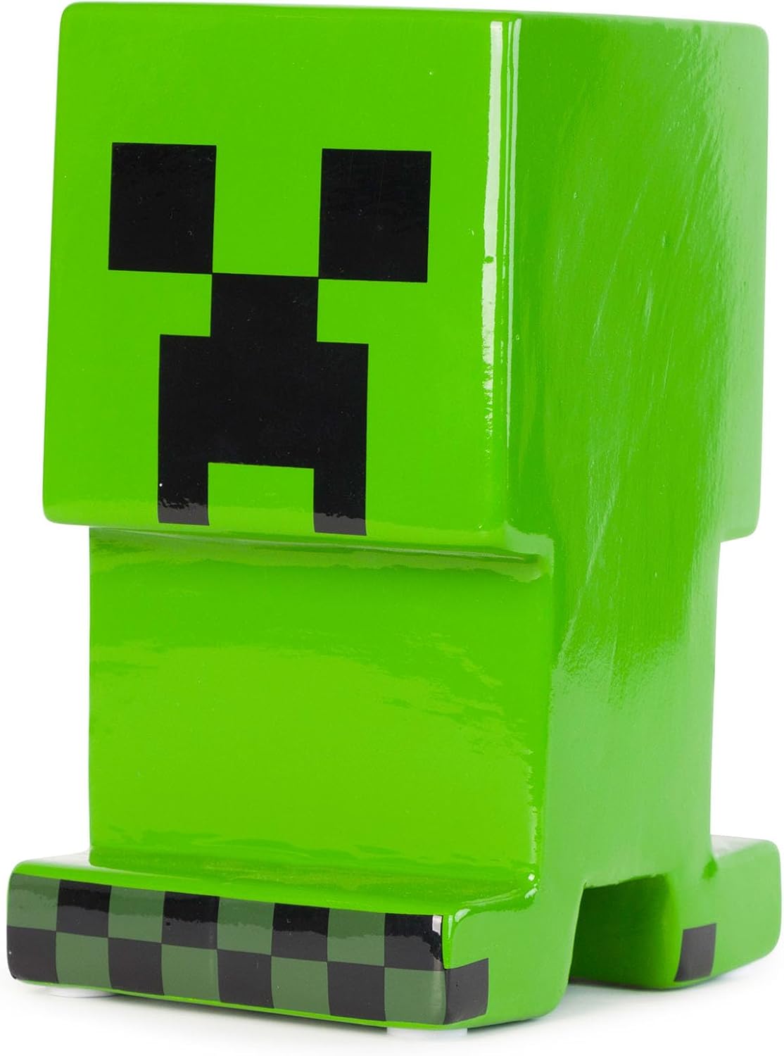 Minecraft Creeper Ceramic Piggy Bank for Kids Room Decor
