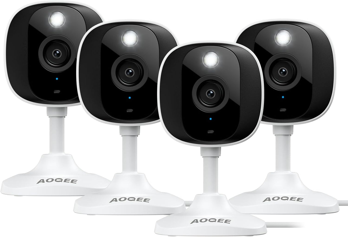 AOQEE 2K Security Cameras - 24/7 HD, 2-Way Talk, Night Vision & Siren