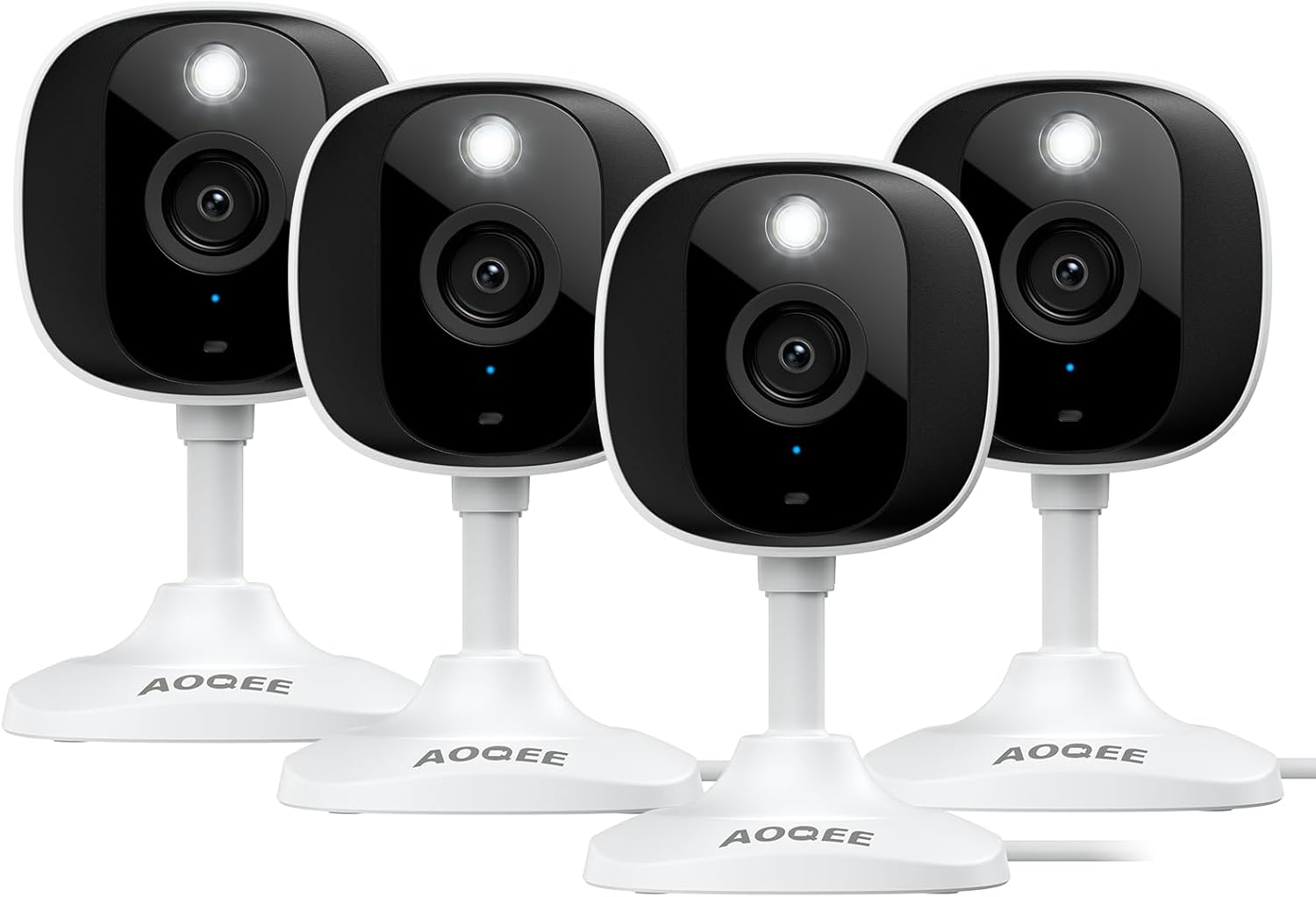 AOQEE 2K Security Cameras - 24/7 HD, 2-Way Talk, Night Vision & Siren
