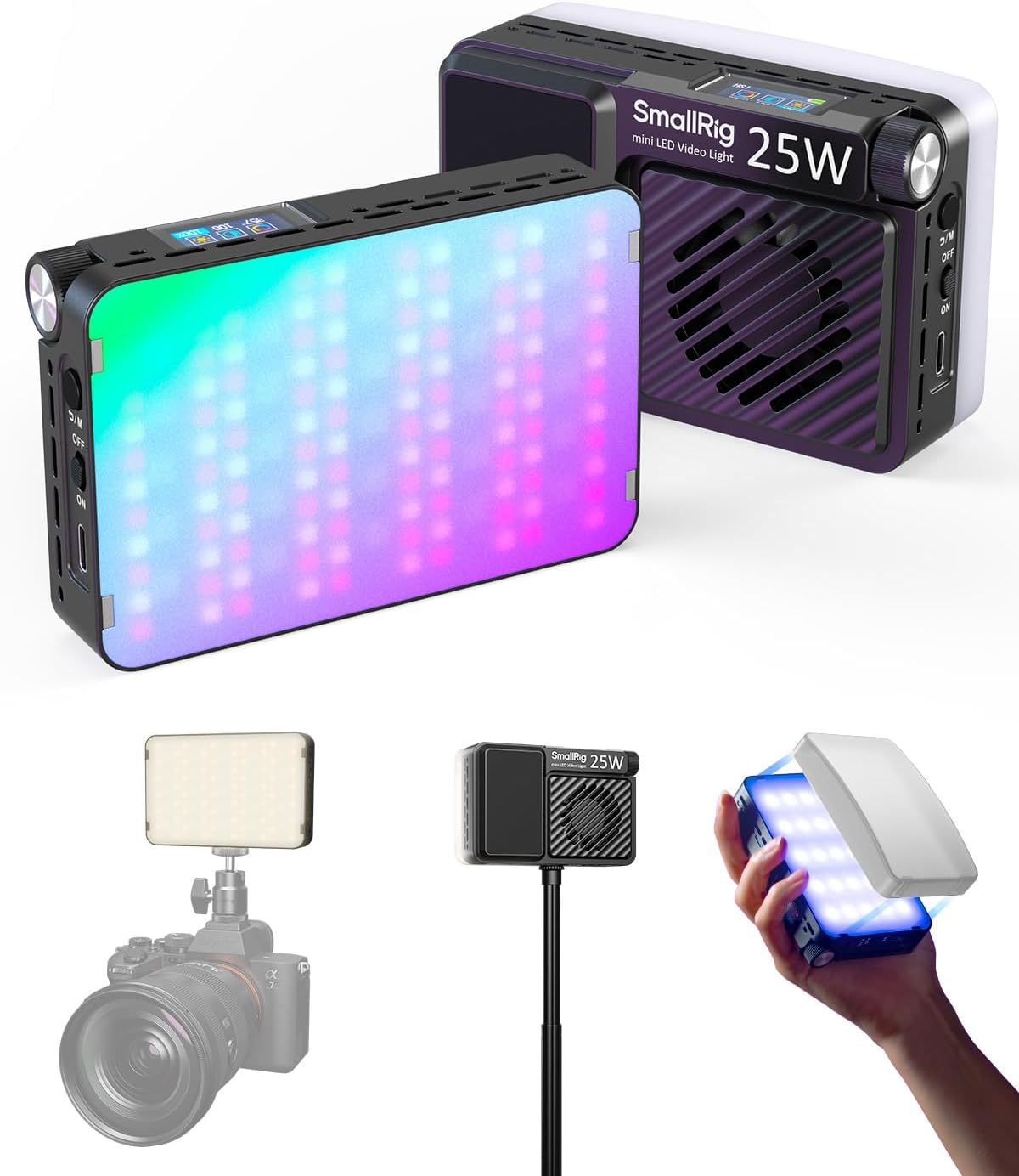 SmallRig RM 25C Mini LED RGB Video Light for Creators