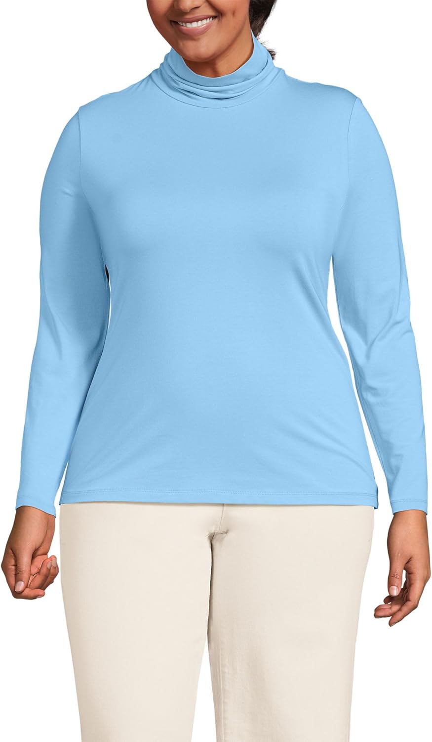 Lightweight Jersey Long Sleeve Turtleneck for All Occasions
