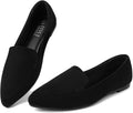 Women's Memory Foam Loafers Comfortable Pointed Toe Flats - Supportive