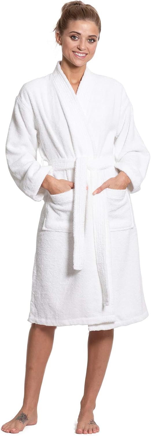 Soft & Absorbent Towel Robe for Women - 100% Cotton Comfort