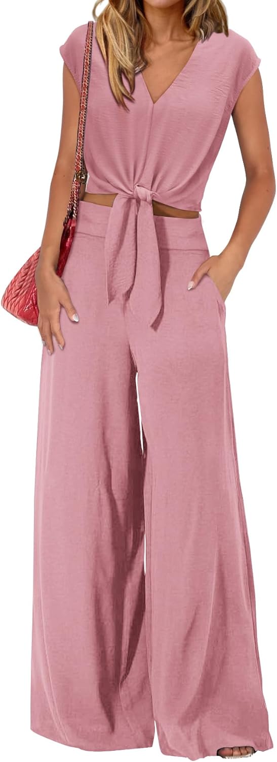 PRETTYGARDEN Women's Summer 2 Piece Outfits for Casual Style