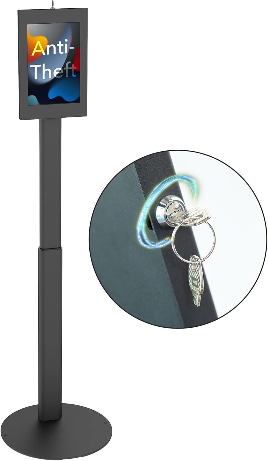 Lockable Tablet Floor Stand for Samsung Tab A9+, S9, S8 & More
