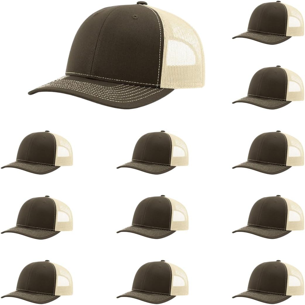 Richardson 112 Classic Six-Panel Adjustable Snapback Trucker Cap