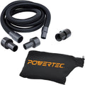Dust Collection Hose Kit with 5 Fittings and Replacement Dust Bag