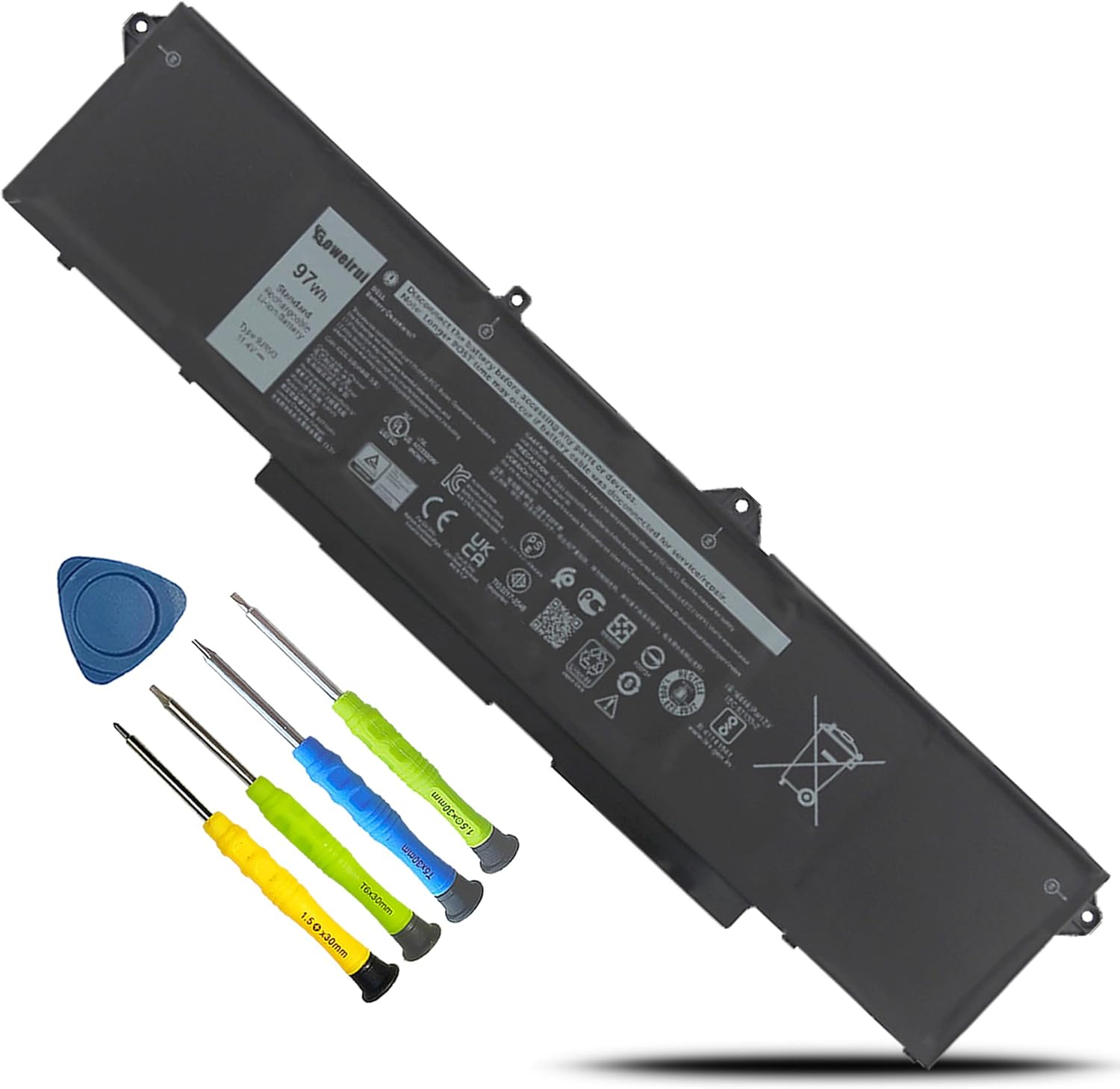 9JRV0 Laptop Battery Replacement for Dell Precision and Latitude
