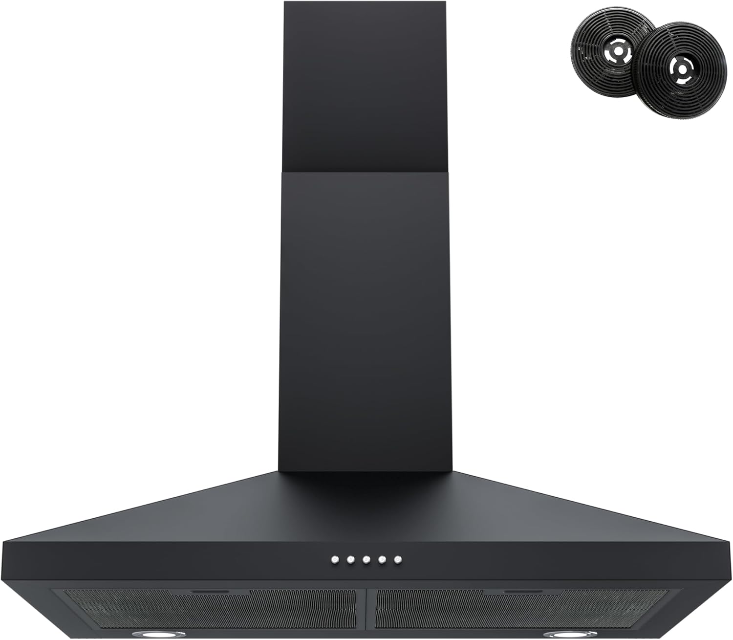 FIREGAS Black Range Hood 30 Inch for Efficient Kitchen Venting